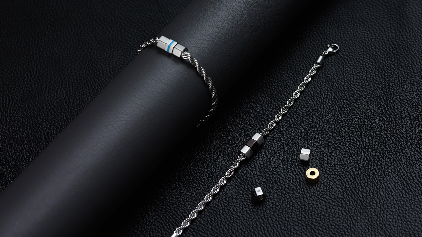 유니세프 기부 팔찌 참 3종 체인 디자인