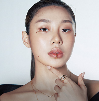 유니세프 엑설런스 반지를 착용한 캠페인 참여자 댄서 리정